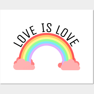 Love Is Love Black Posters and Art